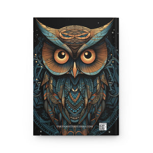 Sacred Geometric OWL Hardcover Journal (Back to School / Gratitude / Manifesting Journal) - FNKY ROOSTER DESIGNS