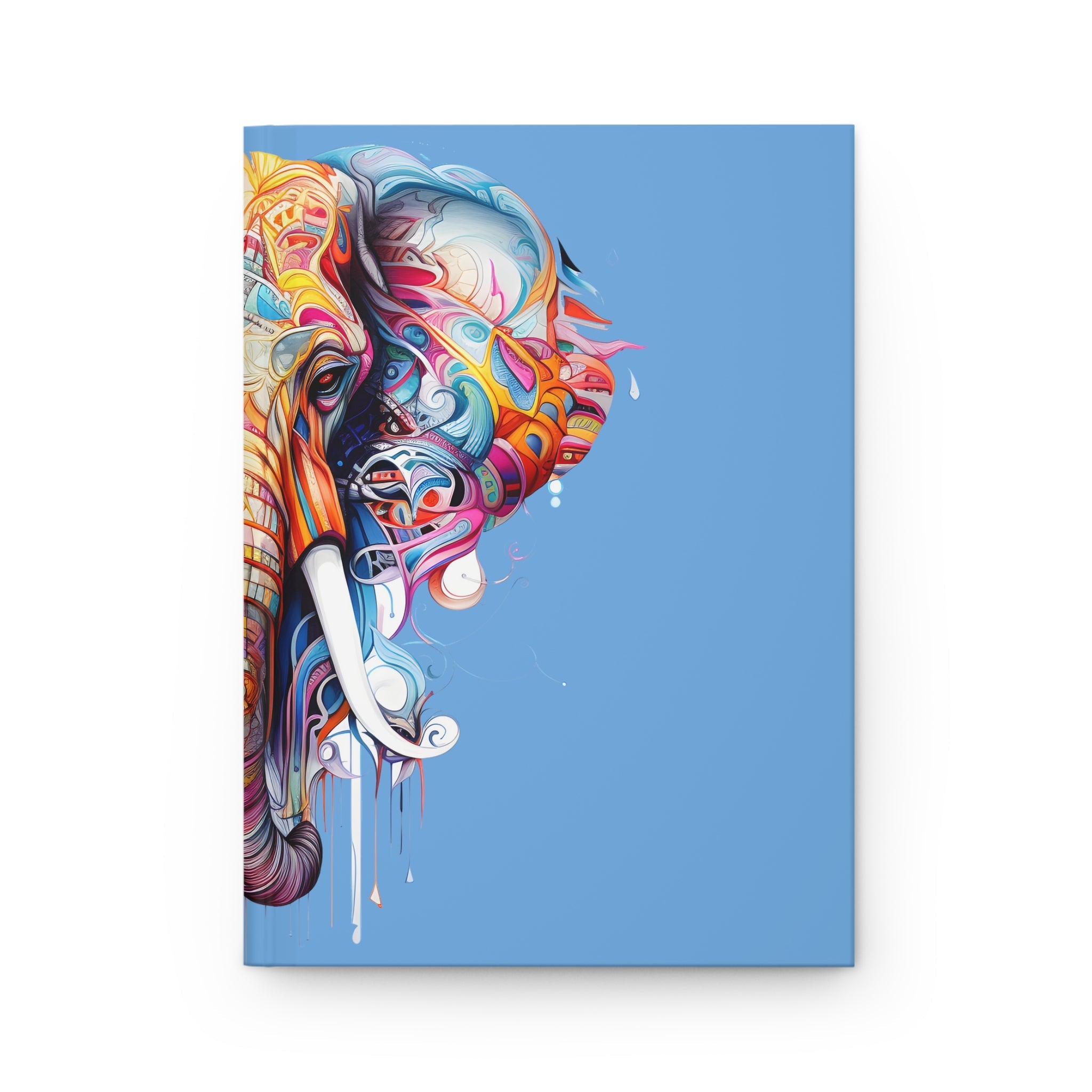 Sacred Holi Elephant Hardcover Blue Journal (Back to School / Gratitude / Manifesting Journal) - FNKY ROOSTER DESIGNS