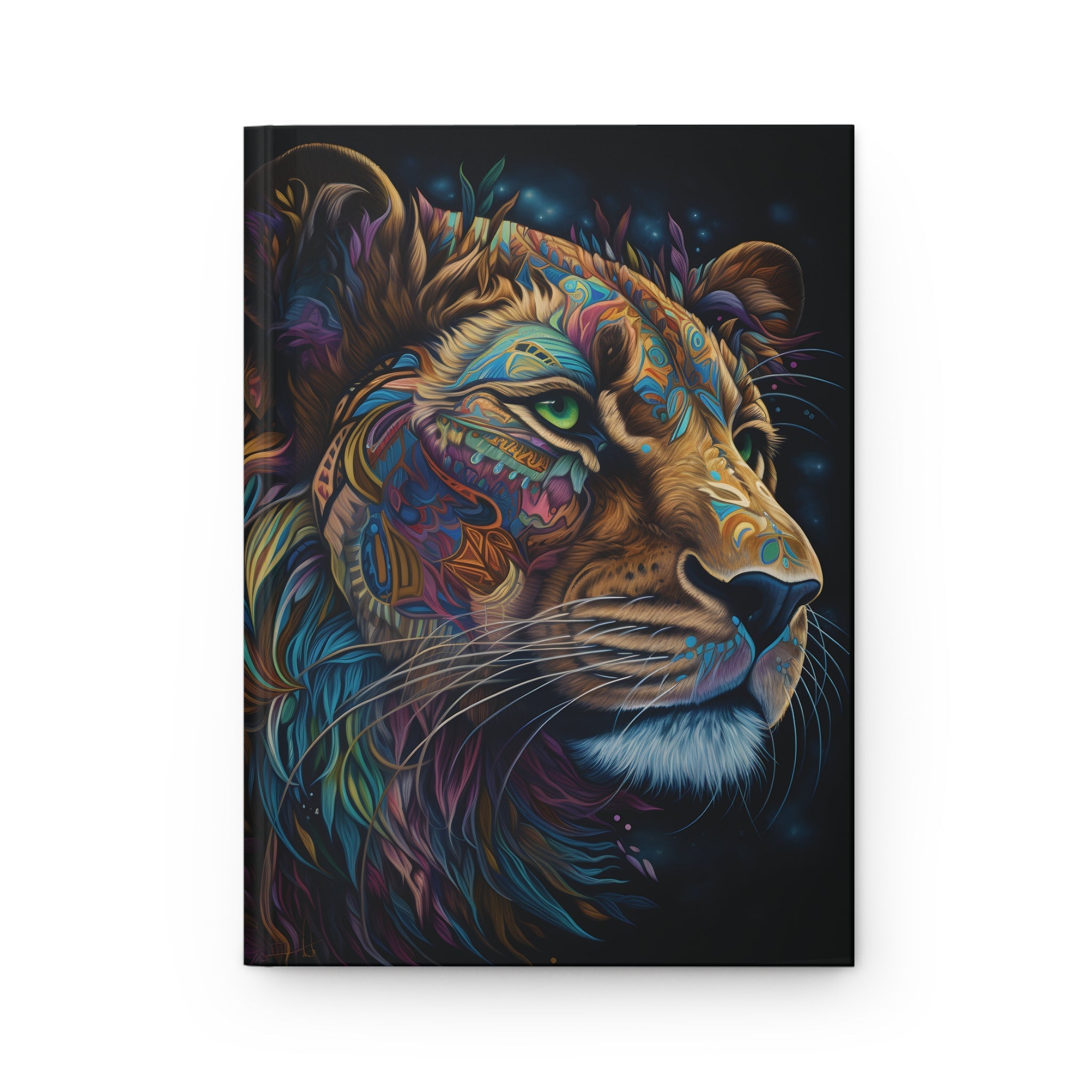 Sacred Lion Hardcover Journal (Back to School / Gratitude / Manifesting Journal) - FNKY ROOSTER DESIGNS