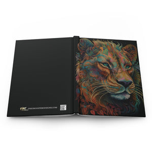 Sacred Lion Hardcover Journal (Back to School / Gratitude / Manifesting Journal) - FNKY ROOSTER DESIGNS