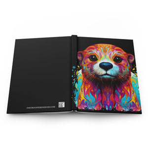 Sacred Otter Black Hardcover Journal (Back to School / Gratitude / Manifesting Journal) - FNKY ROOSTER DESIGNS