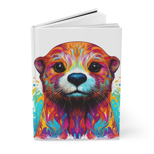 Sacred Otter Black Hardcover Journal (Back to School / Gratitude / Manifesting Journal) - FNKY ROOSTER DESIGNS