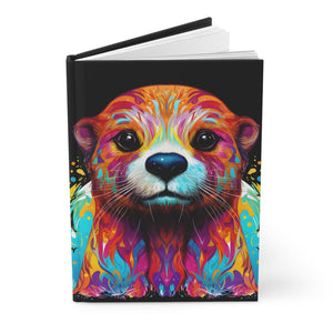 Sacred Otter Black Hardcover Journal (Back to School / Gratitude / Manifesting Journal) - FNKY ROOSTER DESIGNS