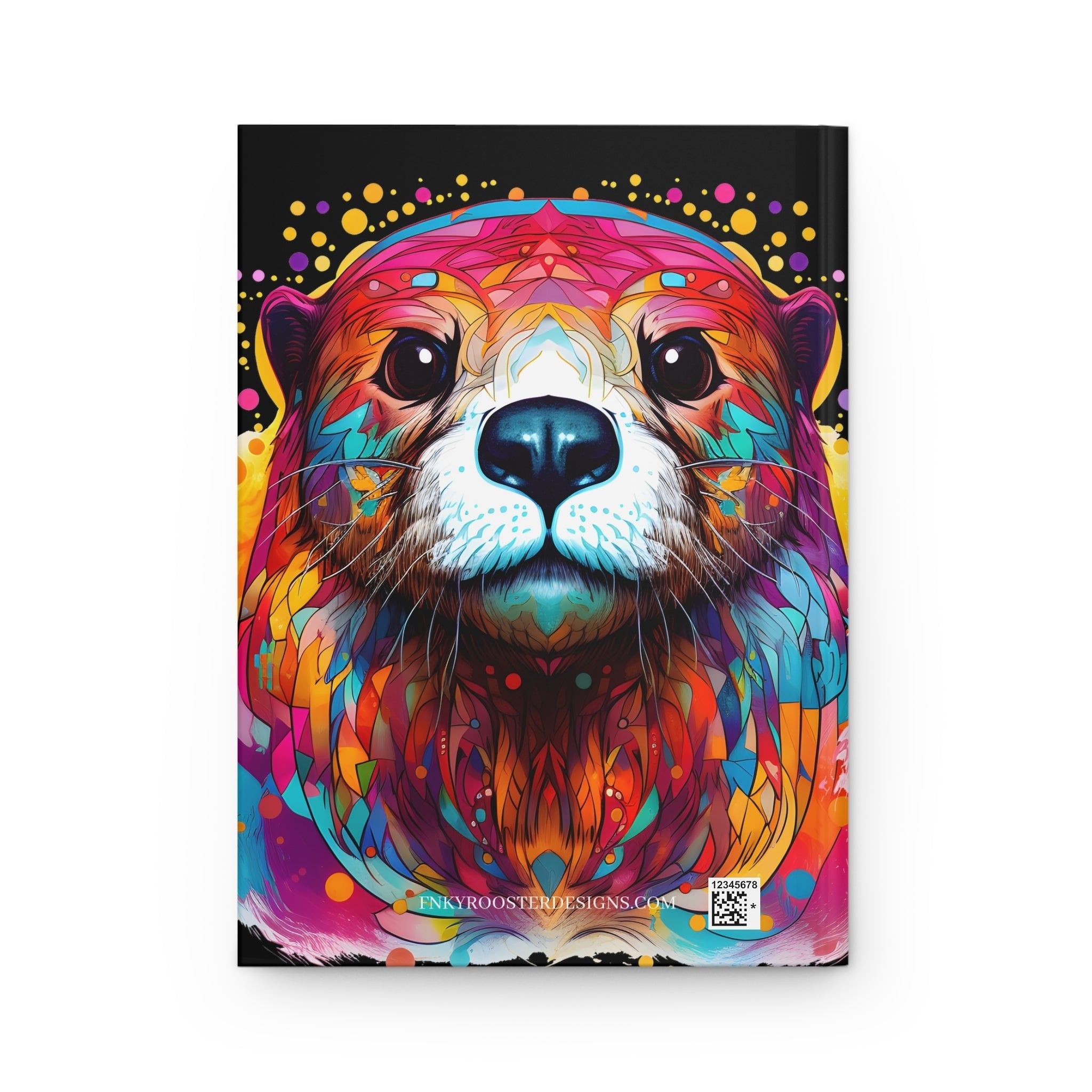 Sacred Otter Black Hardcover Journal (Back to School / Gratitude / Manifesting Journal) - FNKY ROOSTER DESIGNS