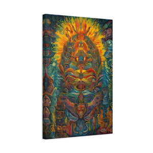 Sacred Vision Canvas Print Peruvian Art Inspired - Spiritual Wall Art Canvas Stretched, 1.25'' (Series 2) - FNKY ROOSTER DESIGNS