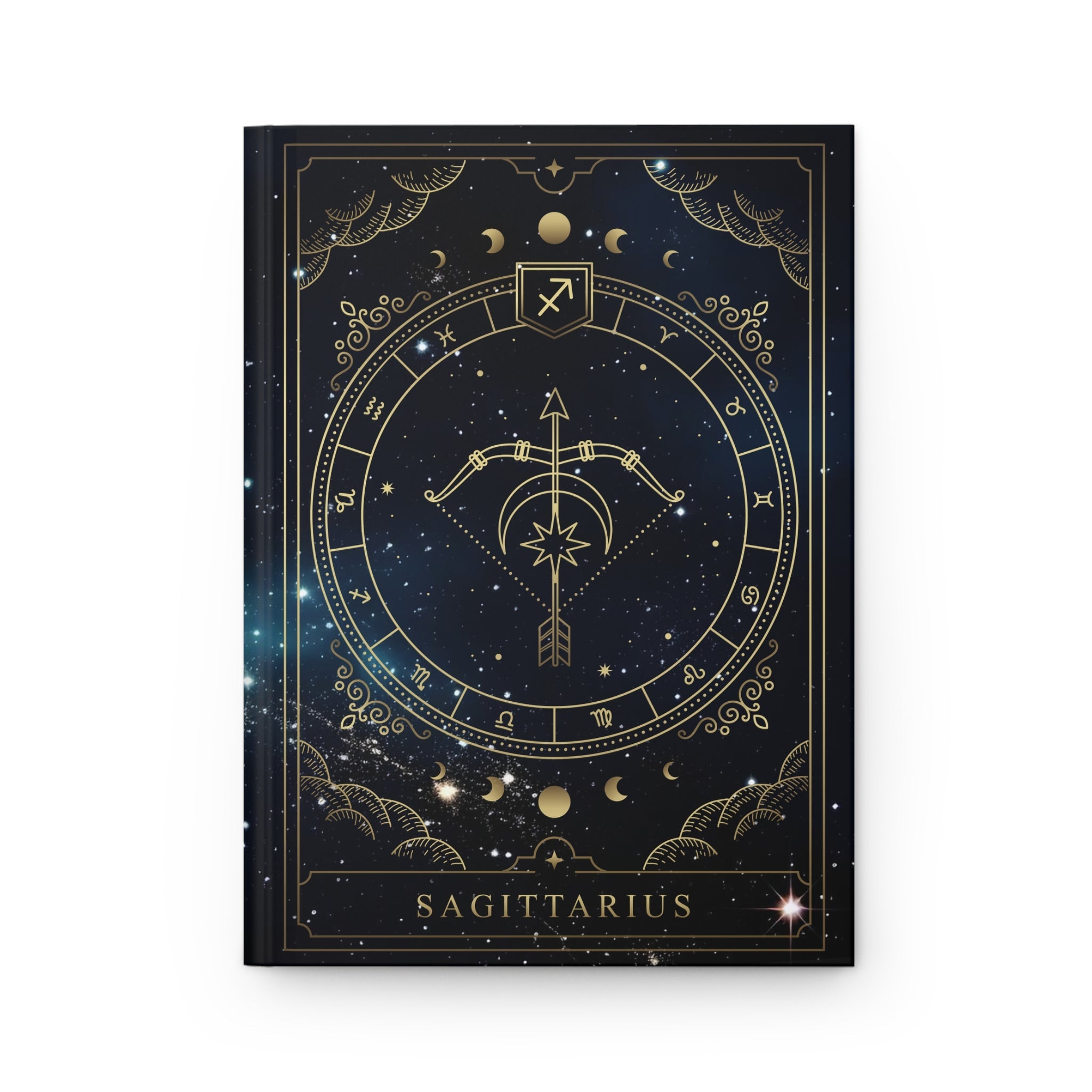 Sagittarius Horoscope Zodiac Matte Hardcover Journal – Rule Lined Pages for the Adventurous Sagittarius - FNKY ROOSTER DESIGNS