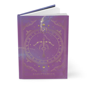 Sagittarius Horoscope Zodiac Matte Hardcover Journal – Rule Lined Pages for the Adventurous Sagittarius - FNKY ROOSTER DESIGNS