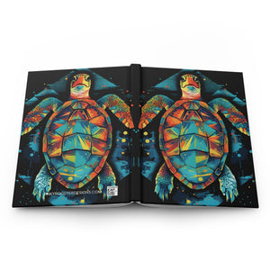 Sea Turtle Hard Cover Diary or Journal (Back to School / Gratitude / Manifesting Journal) - FNKY ROOSTER DESIGNS
