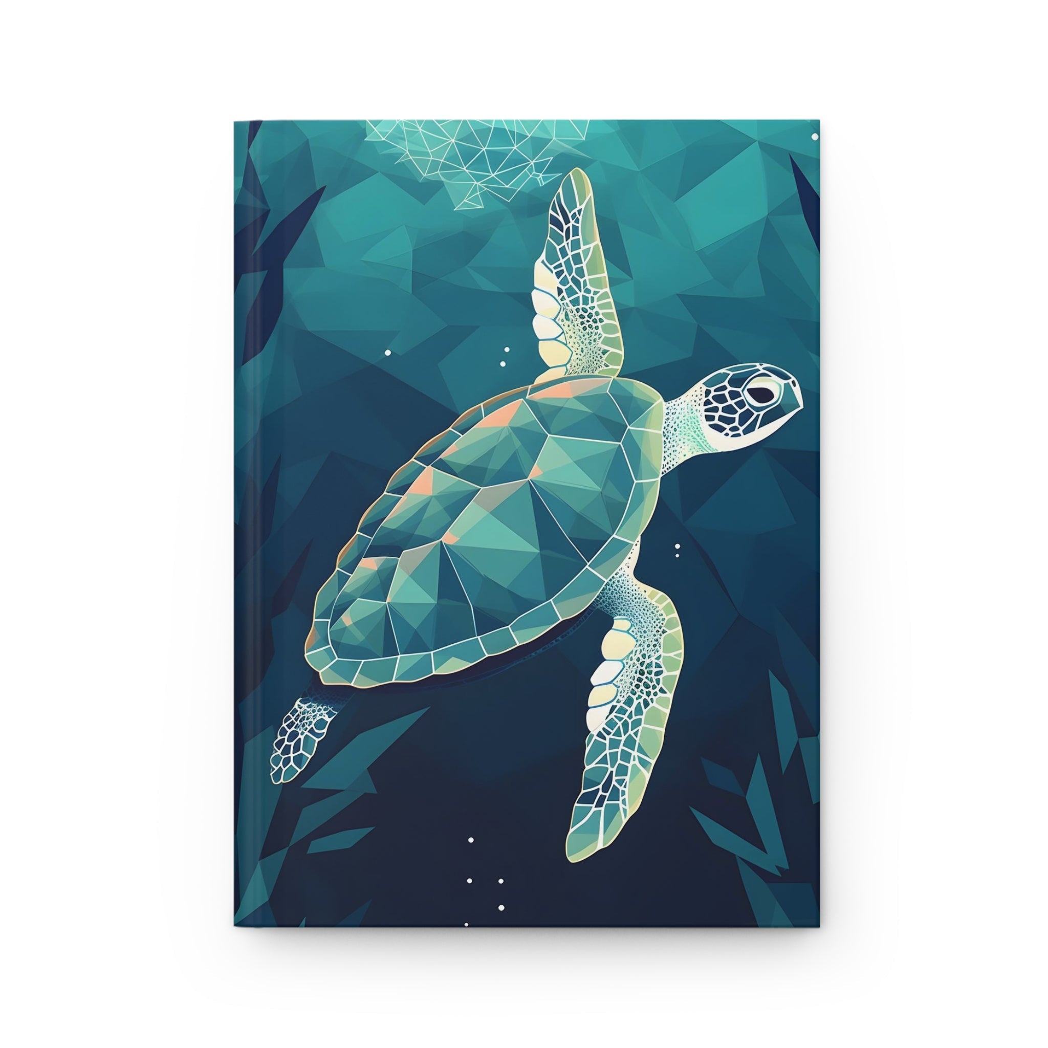 Sea Turtle Hard Cover Diary or Journal Sacred Geometric Design (Back to School / Gratitude / Manifesting Journal) - FNKY ROOSTER DESIGNS