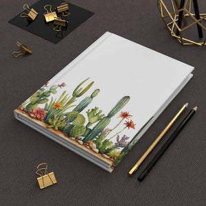 Serene Cactus Oasis Hardcover Journal (Back to School / Gratitude / Manifesting Journal) - FNKY ROOSTER DESIGNS