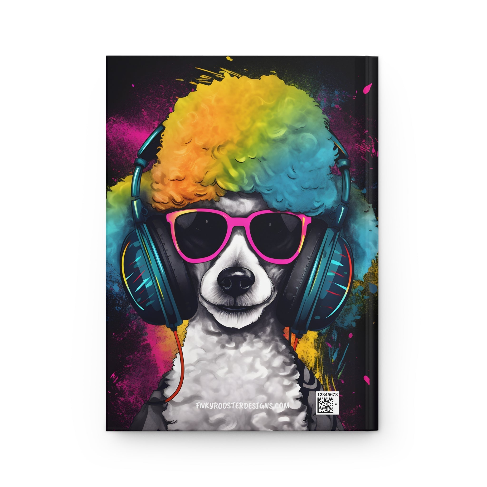 Street Chic Poodle Hardcover Journal Great gift for Dog lovers (Gratitude / Manifesting / Affirmation) - FNKY ROOSTER DESIGNS