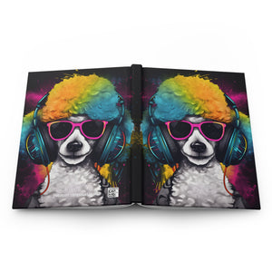 Street Chic Poodle Hardcover Journal Great gift for Dog lovers (Gratitude / Manifesting / Affirmation) - FNKY ROOSTER DESIGNS