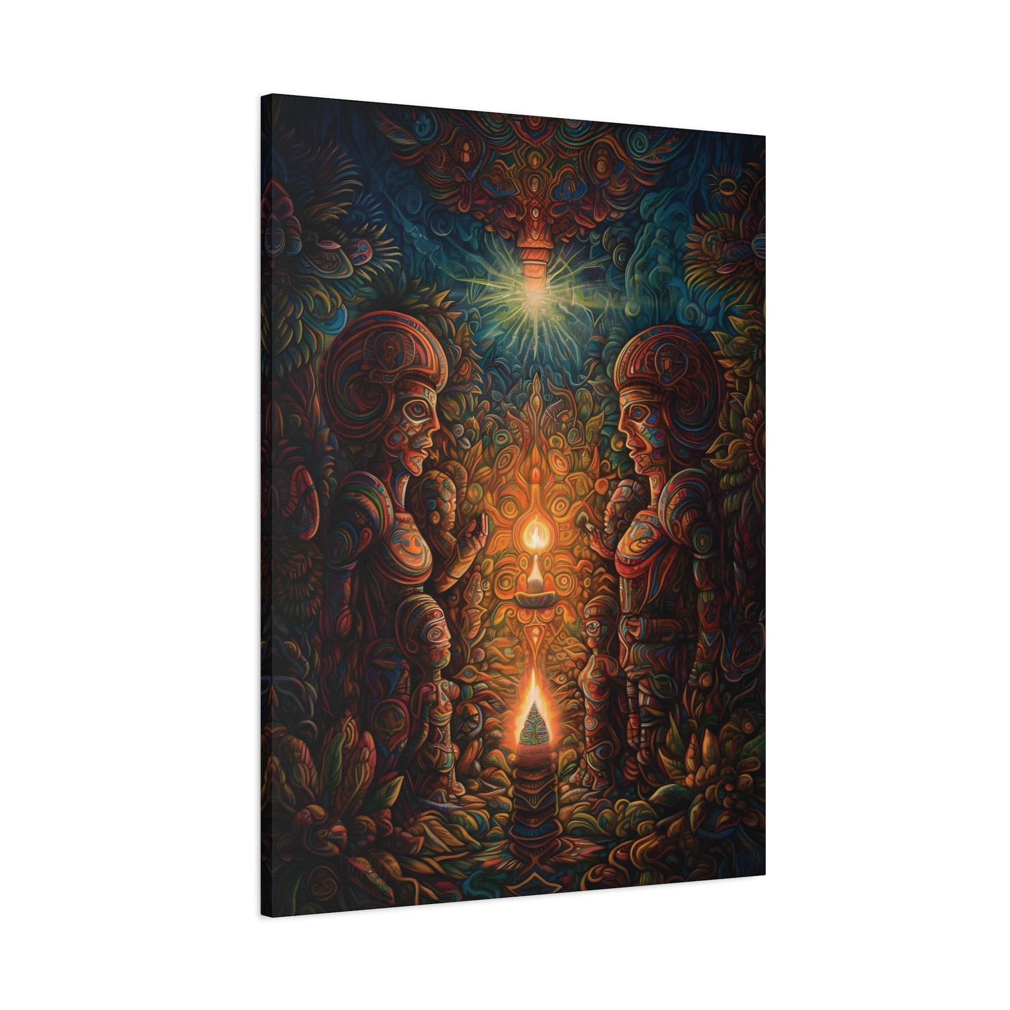Teachers of the Light 1 Canvas Print - Spiritual Wall Art Canvas Stretched, 1.25'' - FNKY ROOSTER DESIGNS