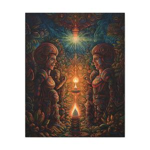 Teachers of the Light 1 Canvas Print - Spiritual Wall Art Canvas Stretched, 1.25'' - FNKY ROOSTER DESIGNS