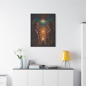 Teachers of the Light 1 Canvas Print - Spiritual Wall Art Canvas Stretched, 1.25'' - FNKY ROOSTER DESIGNS
