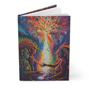 The Gift Ayahuasca Art Sacred Vision Hardcover Matte Journal Gratitude Dream Manifesting Journal - FNKY ROOSTER DESIGNS