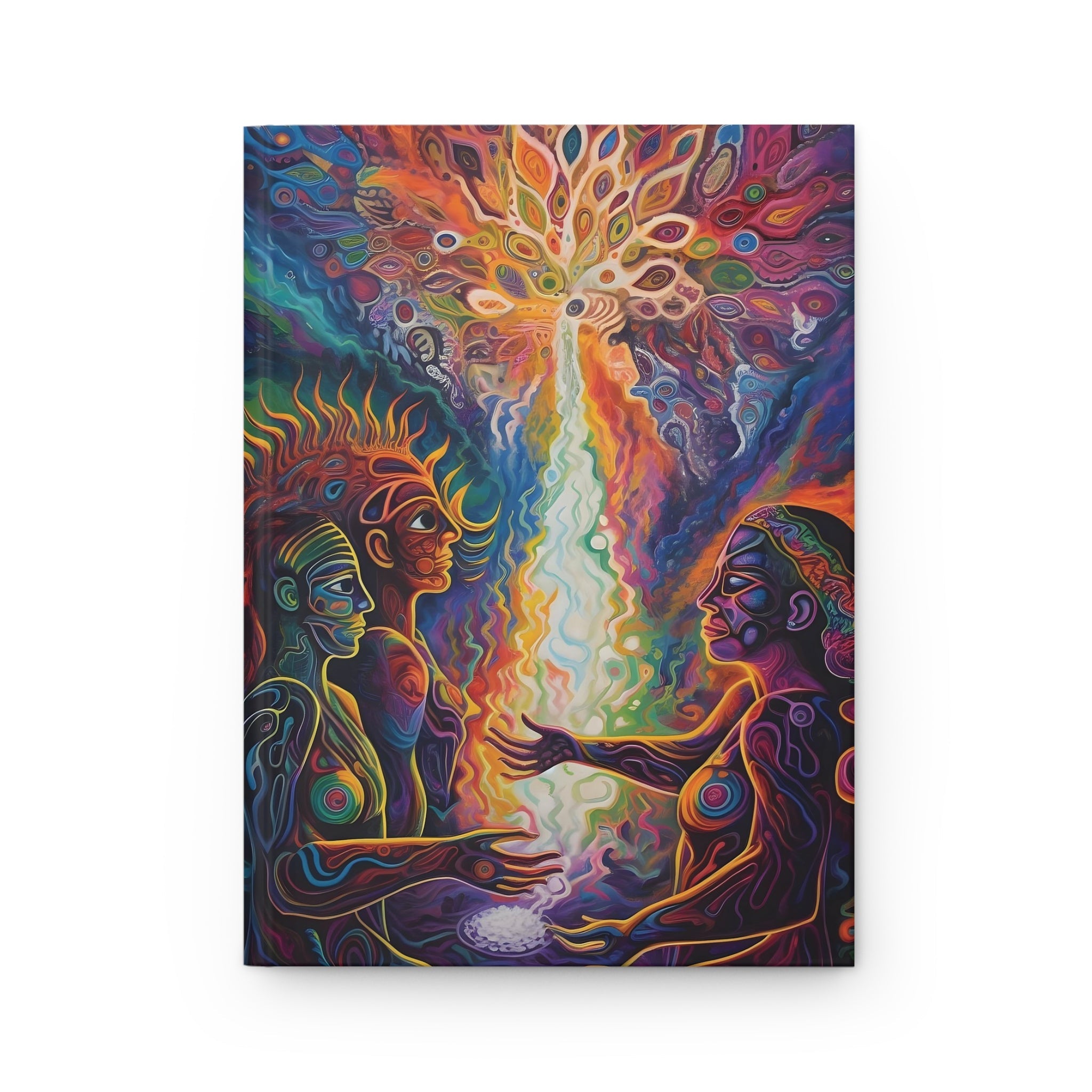 The Gift Ayahuasca Art Sacred Vision Hardcover Matte Journal Gratitude Dream Manifesting Journal - FNKY ROOSTER DESIGNS