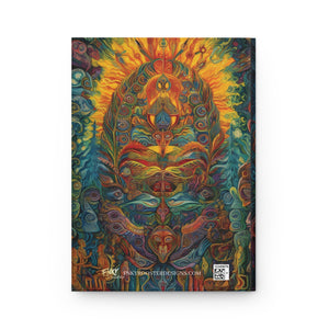 The Path Ayahuasca art Sacred Vision Hardcover Journal - FNKY ROOSTER DESIGNS