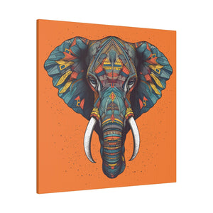 Tribal Elephant Canvas Art: High - Detail Textured Masterpiece for Home Decor - .75" Thickness - FNKY ROOSTER DESIGNS