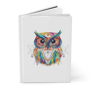 Vibrant Sacred OWL Hardcover Journal (Back to School / Gratitude / Manifesting Journal) - FNKY ROOSTER DESIGNS