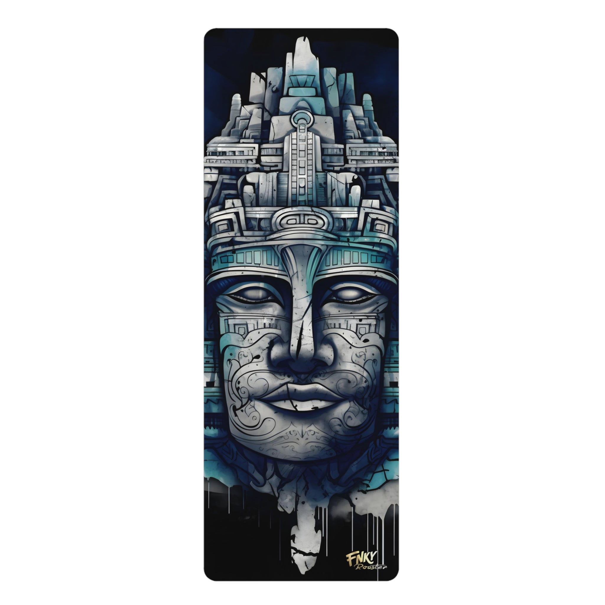 Ancient Mayan Design Yoga Mat Perfect for Vinyasa, Ashtanga, Pilates & Home Workouts