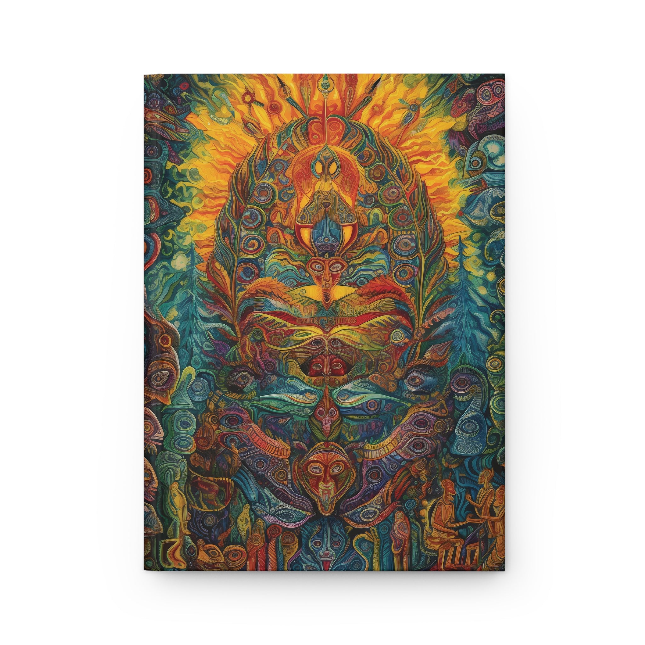 The Path Ayahuasca art Sacred Vision Hardcover Journal