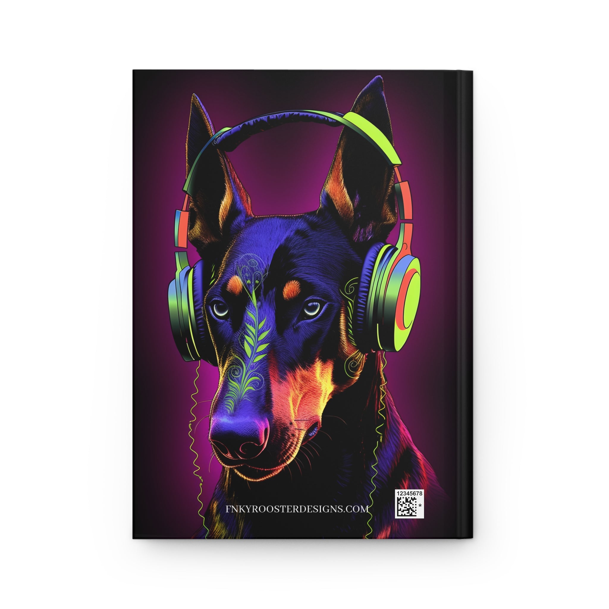 Tribal Doberman Alley Edge Hardcover Journal Great gift for Dog Lovers  (Back to School / Gratitude / Manifesting Journal)