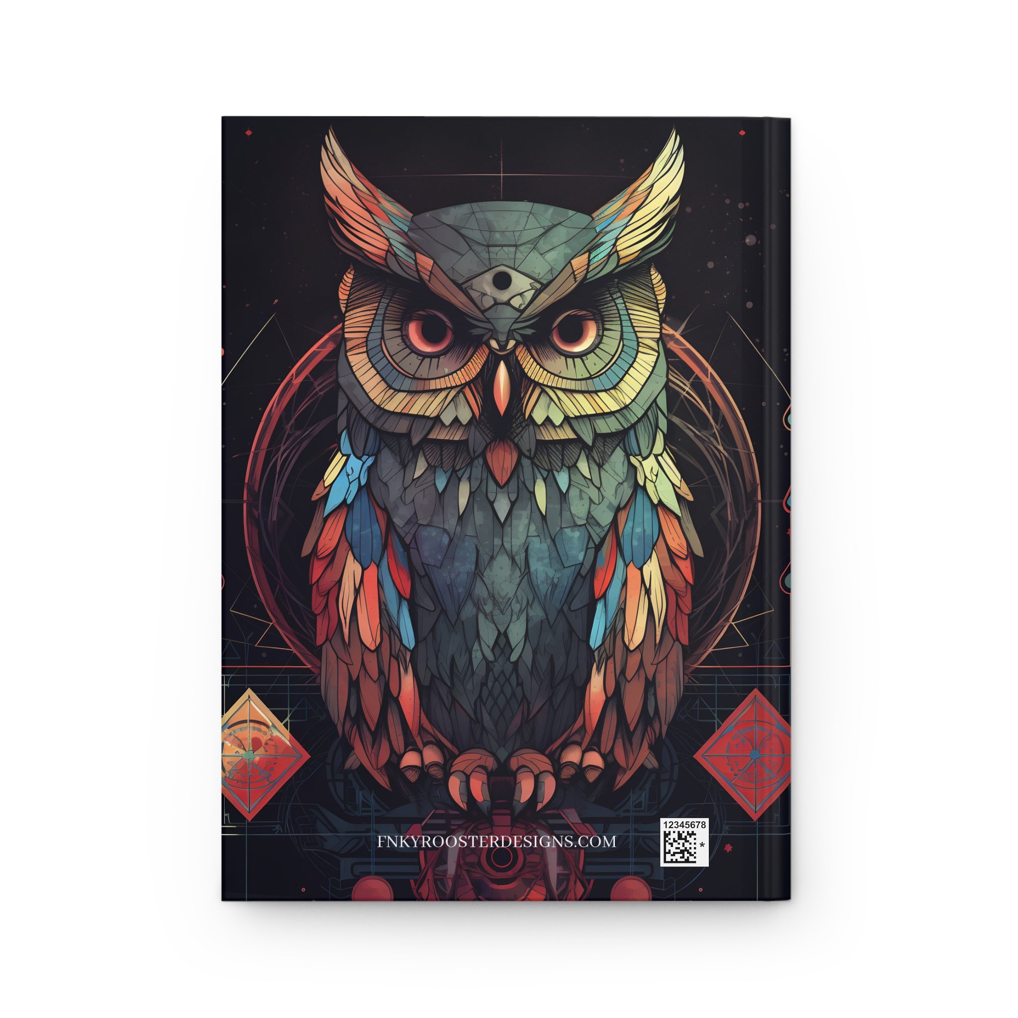 OWL Hardcover Journal Sacred Geometric  (Back to School / Gratitude / Manifesting Journal)