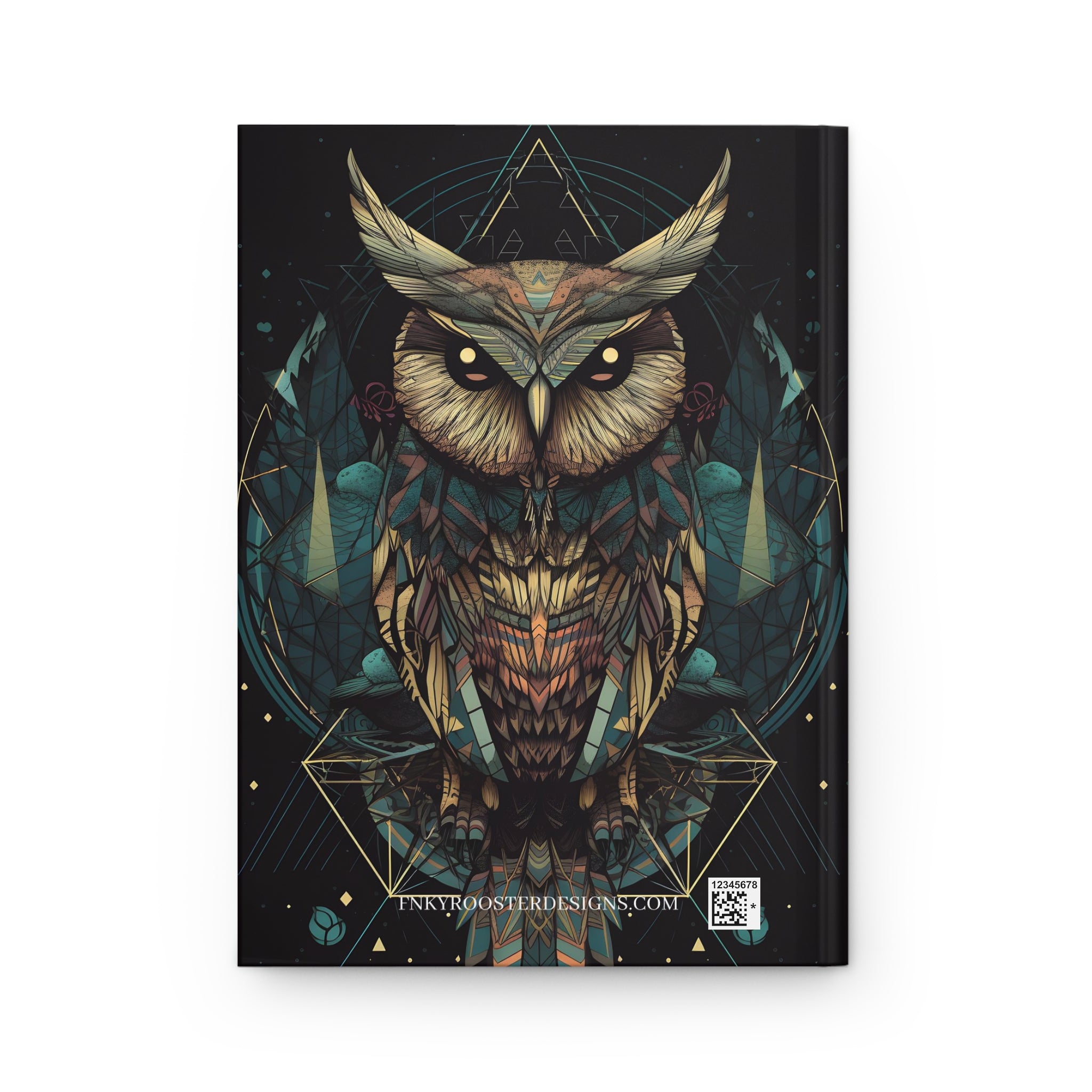 Sacred Geometric OWL Hardcover Journal (Back to School / Gratitude / Manifesting Journal)