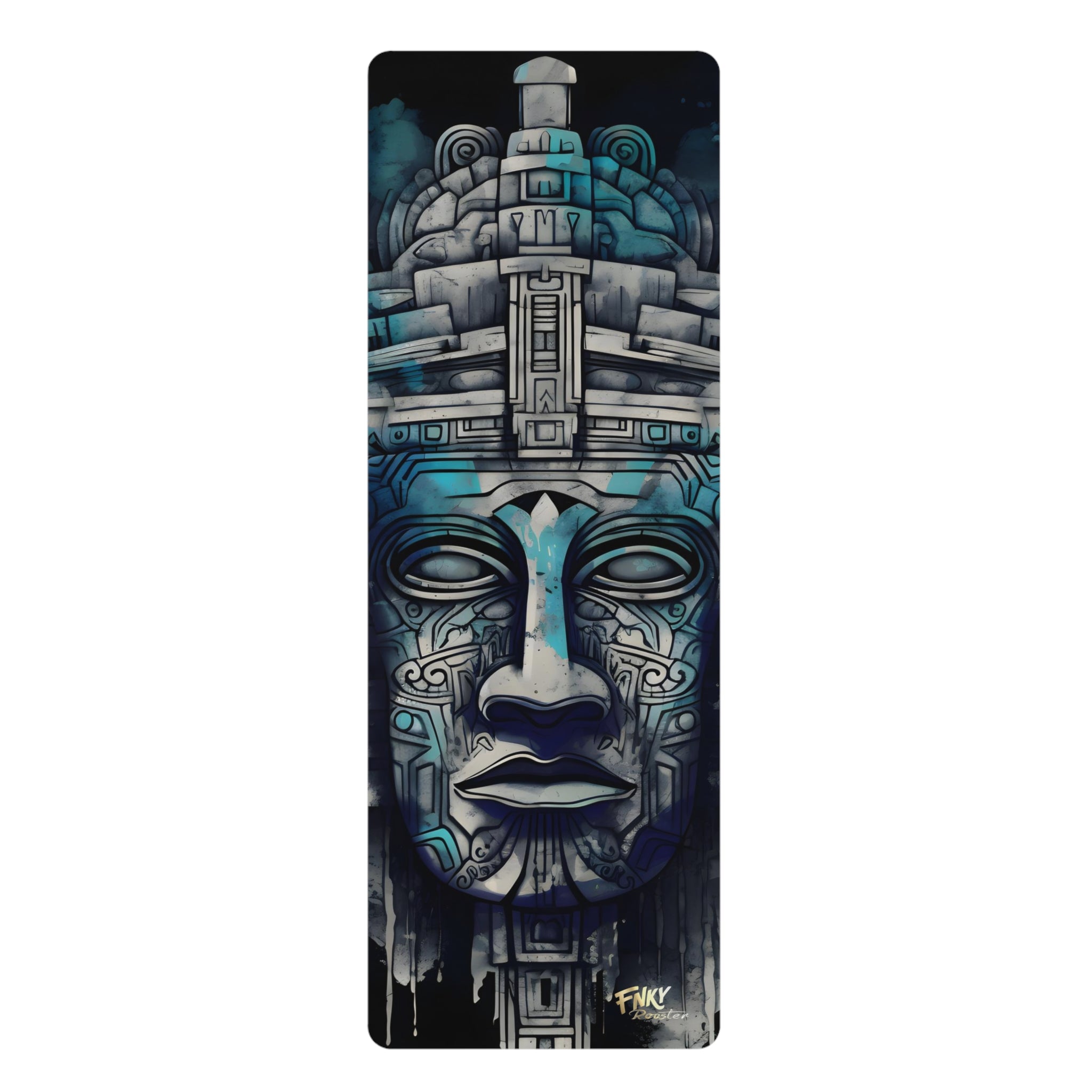 Ancient Mayan Design Yoga Mat Perfect for Vinyasa, Ashtanga, Pilates & Home Workouts