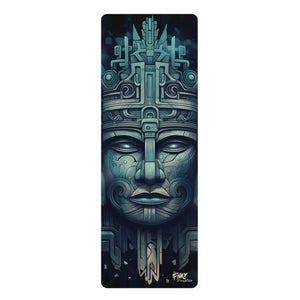 Ancient Mayan Design Yoga Mat Perfect for Vinyasa, Ashtanga, Pilates & Home Workouts - FNKY ROOSTER DESIGNS