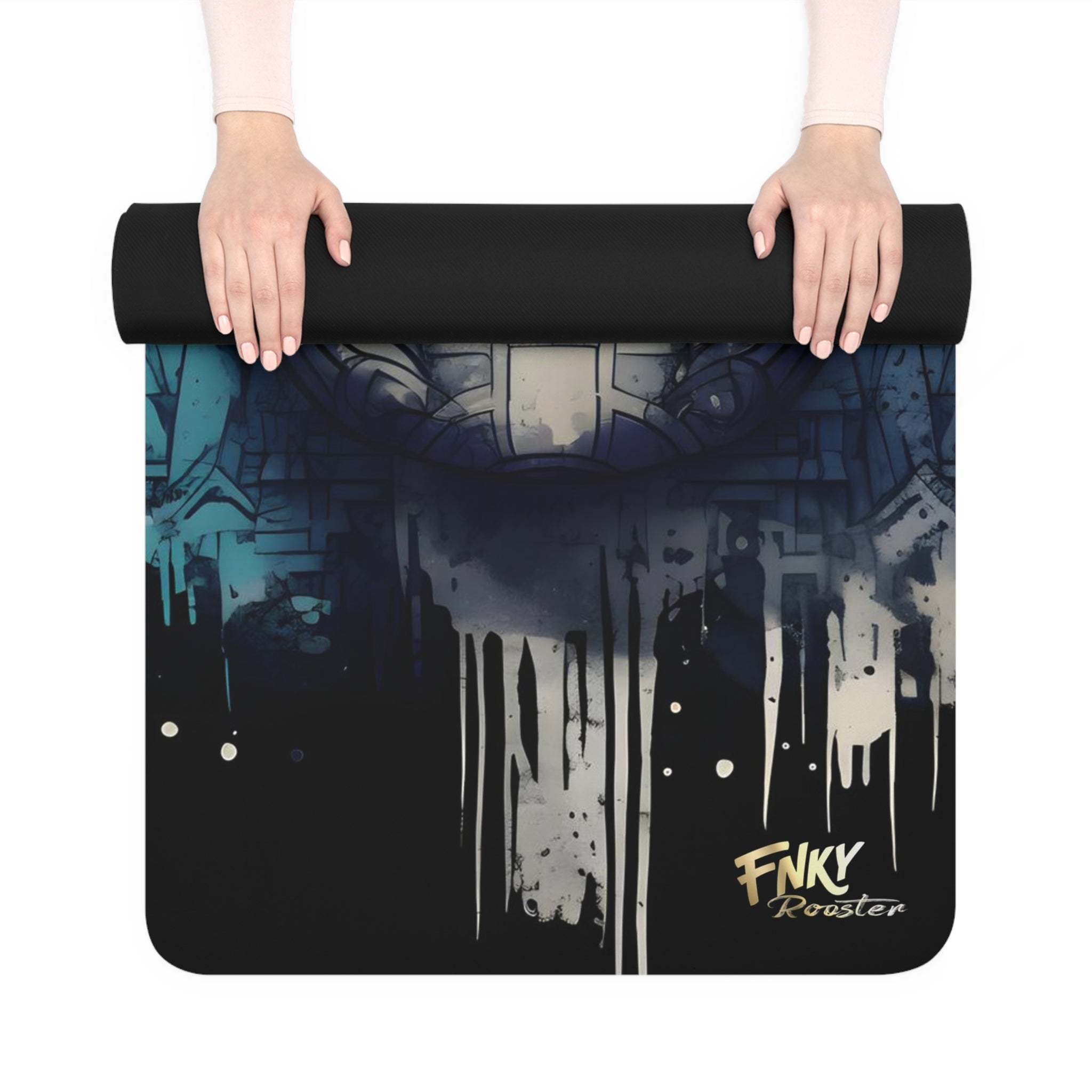 Ancient Mayan Design Yoga Mat Perfect for Vinyasa, Ashtanga, Pilates & Home Workouts - FNKY ROOSTER DESIGNS