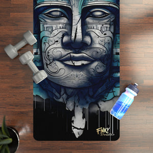 Ancient Mayan Design Yoga Mat Perfect for Vinyasa, Ashtanga, Pilates & Home Workouts - FNKY ROOSTER DESIGNS