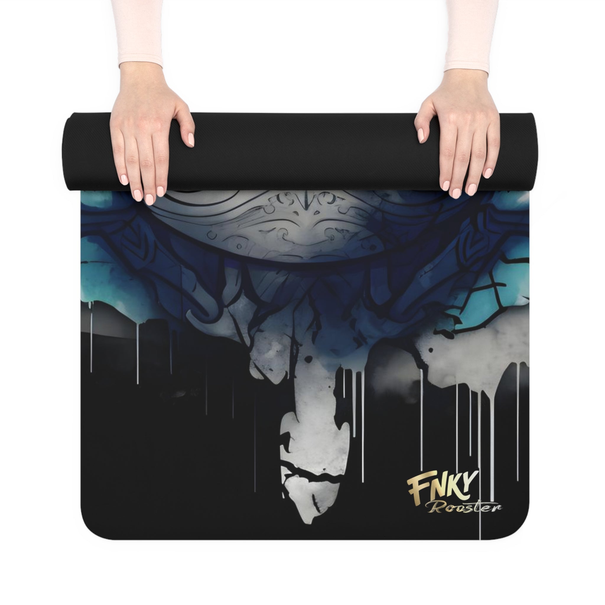 Ancient Mayan Design Yoga Mat Perfect for Vinyasa, Ashtanga, Pilates & Home Workouts - FNKY ROOSTER DESIGNS