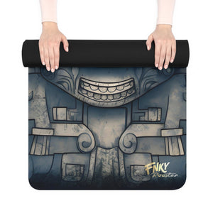 Ancient Mayan Design Yoga Mat Perfect for Vinyasa, Ashtanga, Pilates & Home Workouts - FNKY ROOSTER DESIGNS