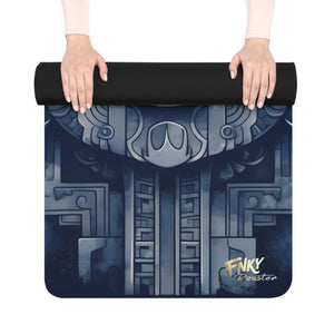 Ancient Mayan Design Yoga Mat Perfect for Vinyasa, Ashtanga, Pilates & Home Workouts - FNKY ROOSTER DESIGNS