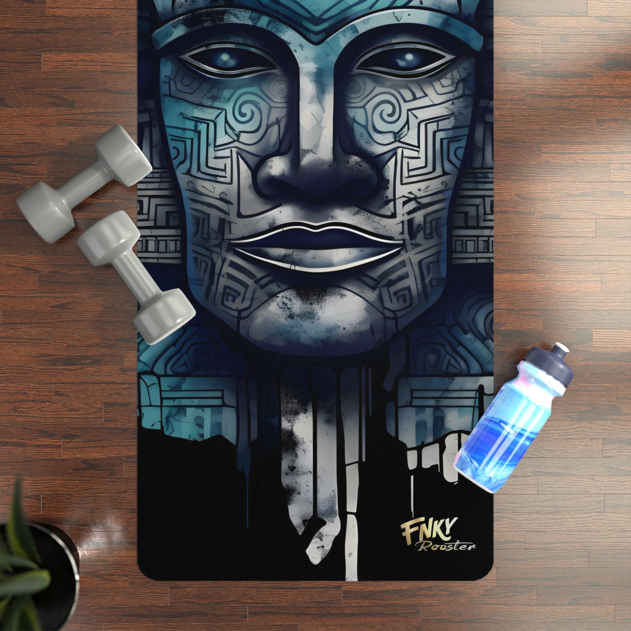 Ancient Mayan Design Yoga Mat: The Ultimate Yoga Experience - FNKY ROOSTER DESIGNS