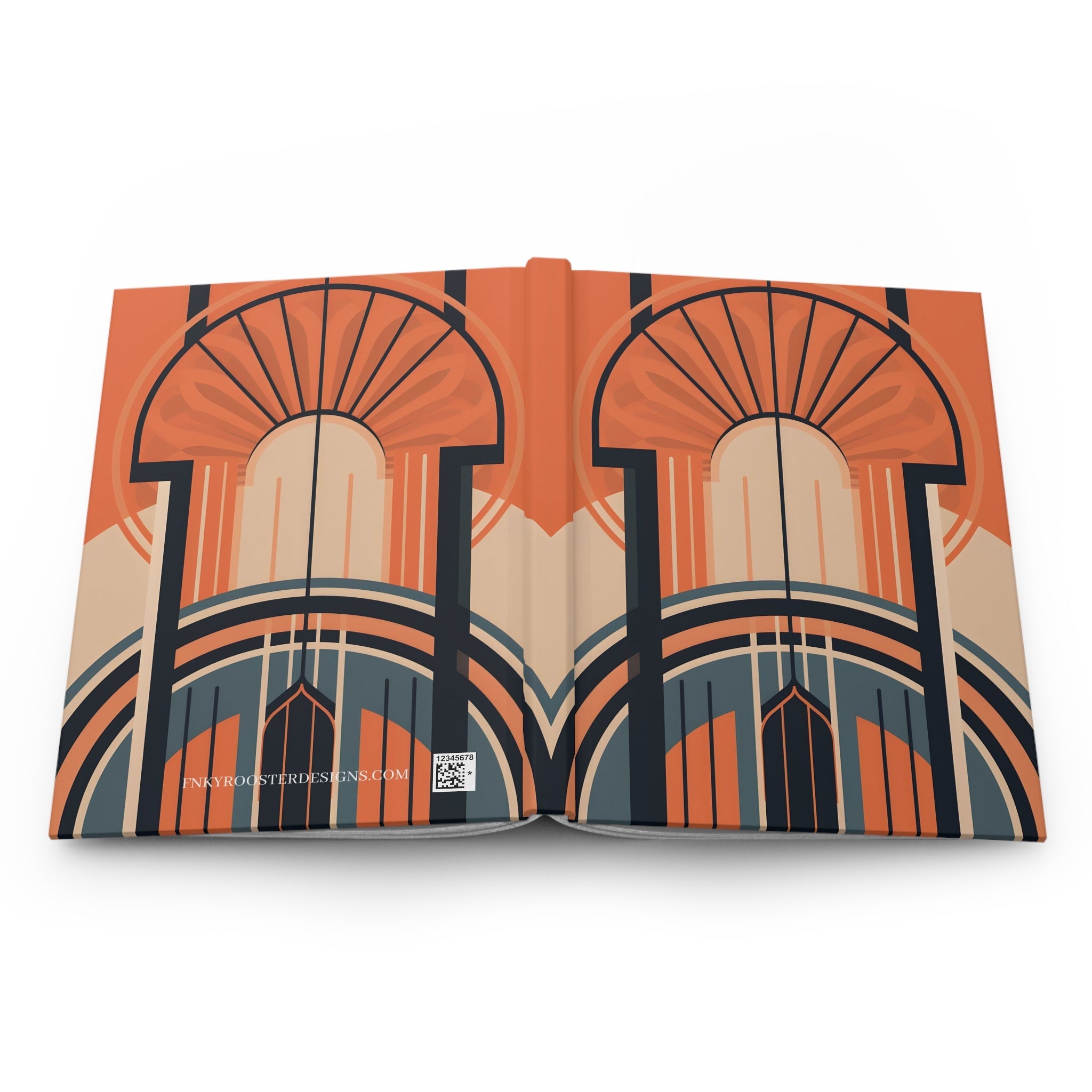 Art Deco Rule - Lined Hardcover Journal (Back to School / Gratitude / Manifesting Journal) - FNKY ROOSTER DESIGNS