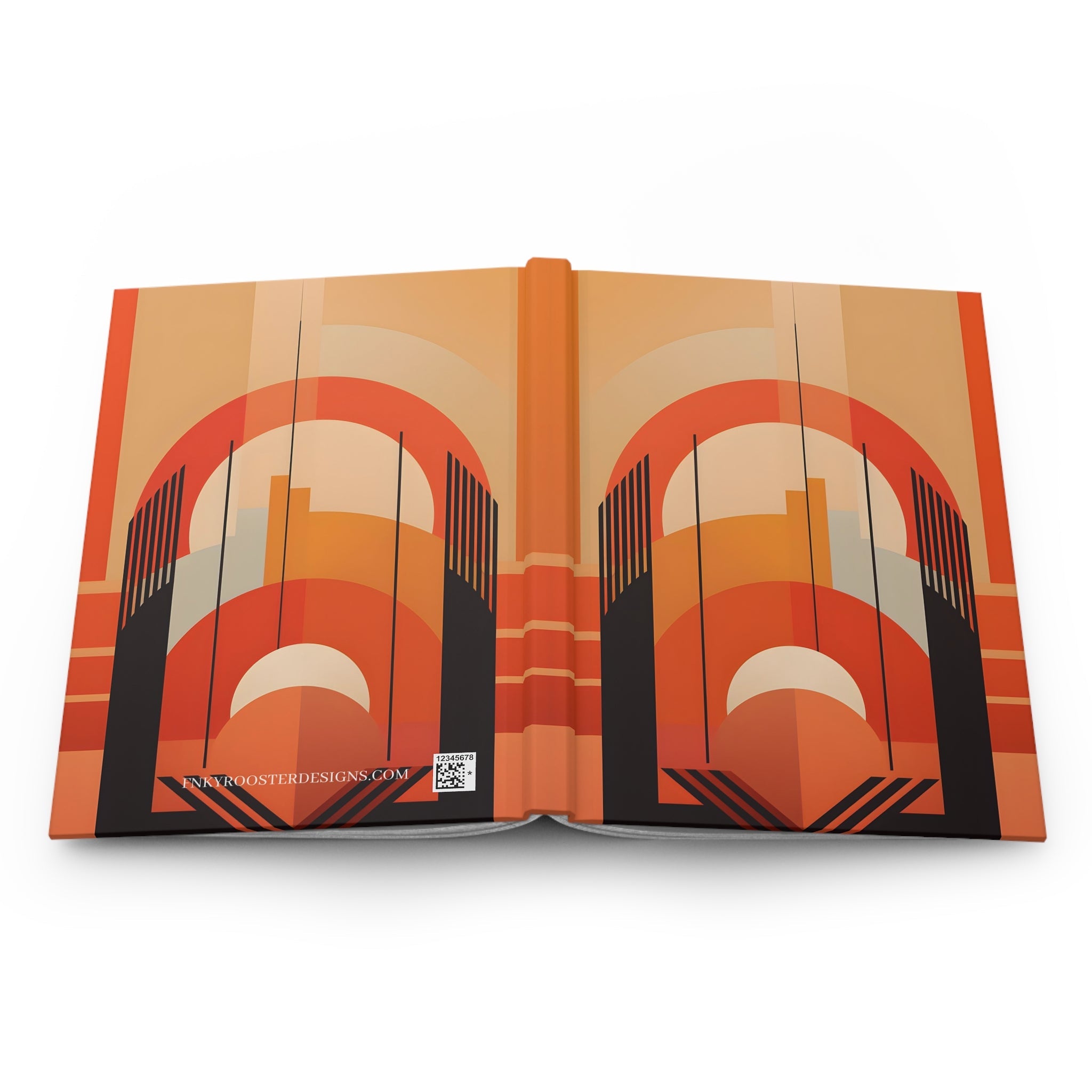 Art Deco Rule - Lined Hardcover Journal (Back to School / Gratitude / Manifesting Journal) - FNKY ROOSTER DESIGNS