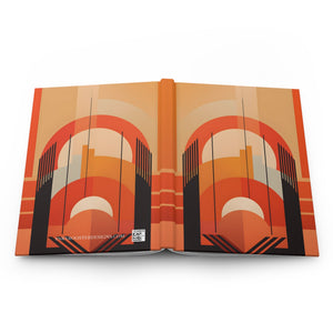 Art Deco Rule - Lined Hardcover Journal (Back to School / Gratitude / Manifesting Journal) - FNKY ROOSTER DESIGNS