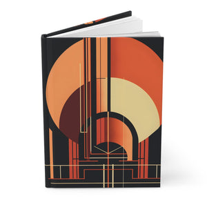 Art Deco Rule - Lined Hardcover Journal (Back to School / Gratitude / Manifesting Journal) - FNKY ROOSTER DESIGNS