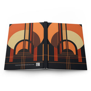 Art Deco Rule - Lined Hardcover Journal (Back to School / Gratitude / Manifesting Journal) - FNKY ROOSTER DESIGNS