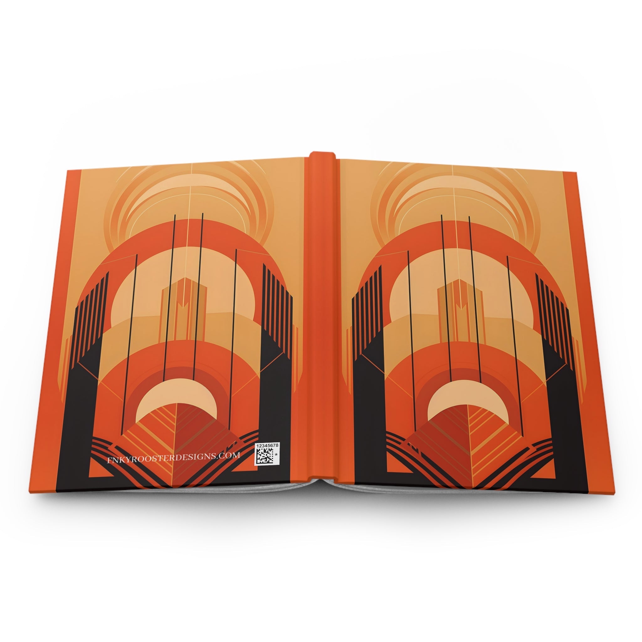 Art Deco Rule - Lined Hardcover Journal (Back to School / Gratitude / Manifesting Journal) - FNKY ROOSTER DESIGNS