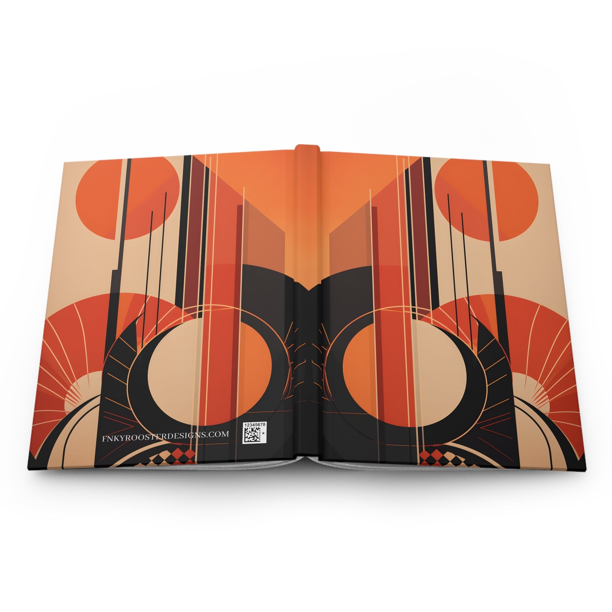 Art Deco Rule - Lined Hardcover Journal (Back to School / Gratitude / Manifesting Journal) - FNKY ROOSTER DESIGNS