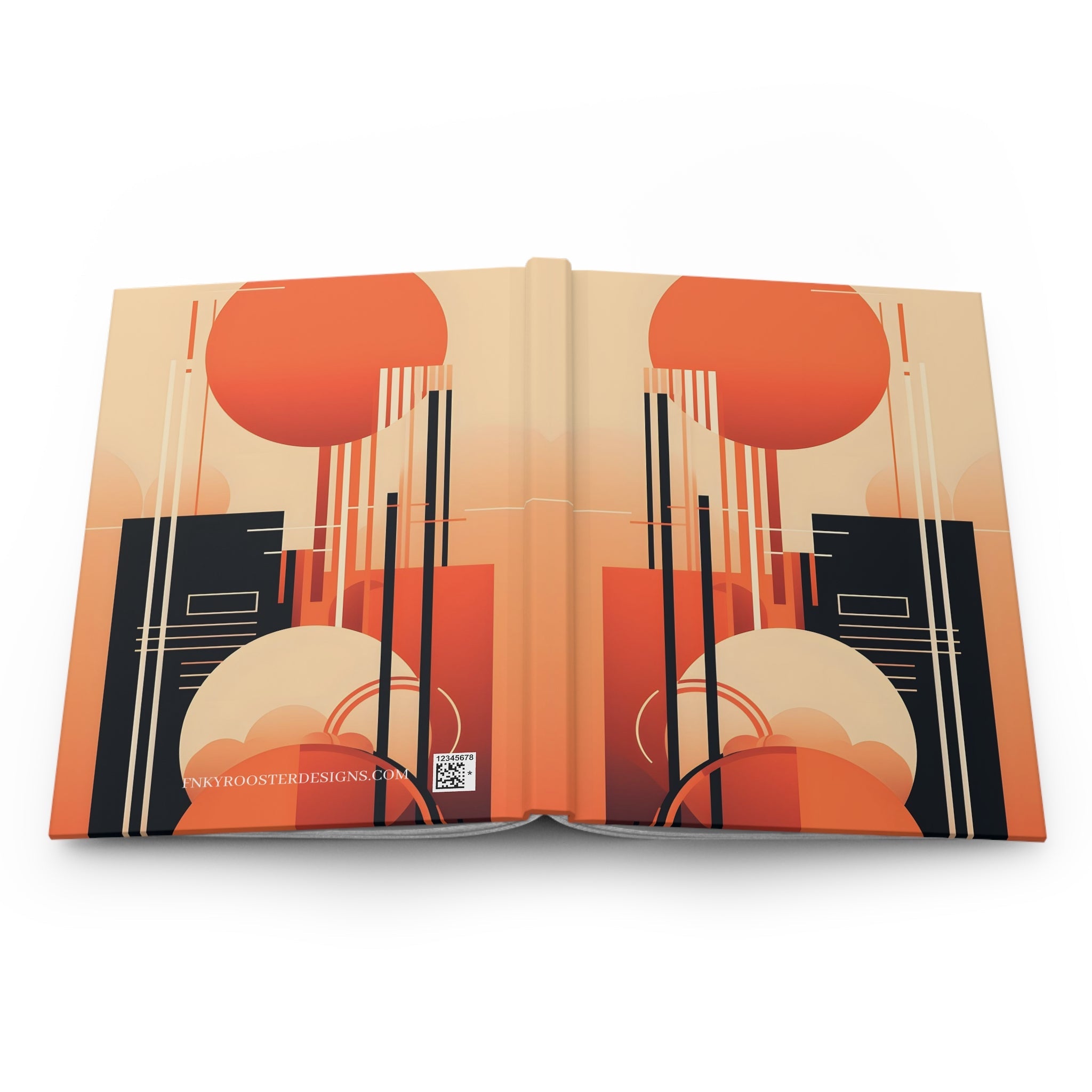 Art Deco Rule - Lined Hardcover Journal (Back to School / Gratitude / Manifesting Journal) - FNKY ROOSTER DESIGNS