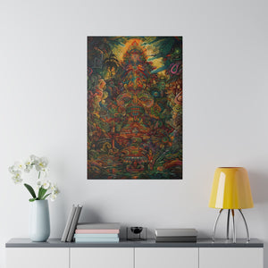 Ayahuasca Plant Medicine Peruvian Art Inspired Sacred Vision Canvas Print - Spiritual Wall Art .75" Canvas - FNKY ROOSTER DESIGNS