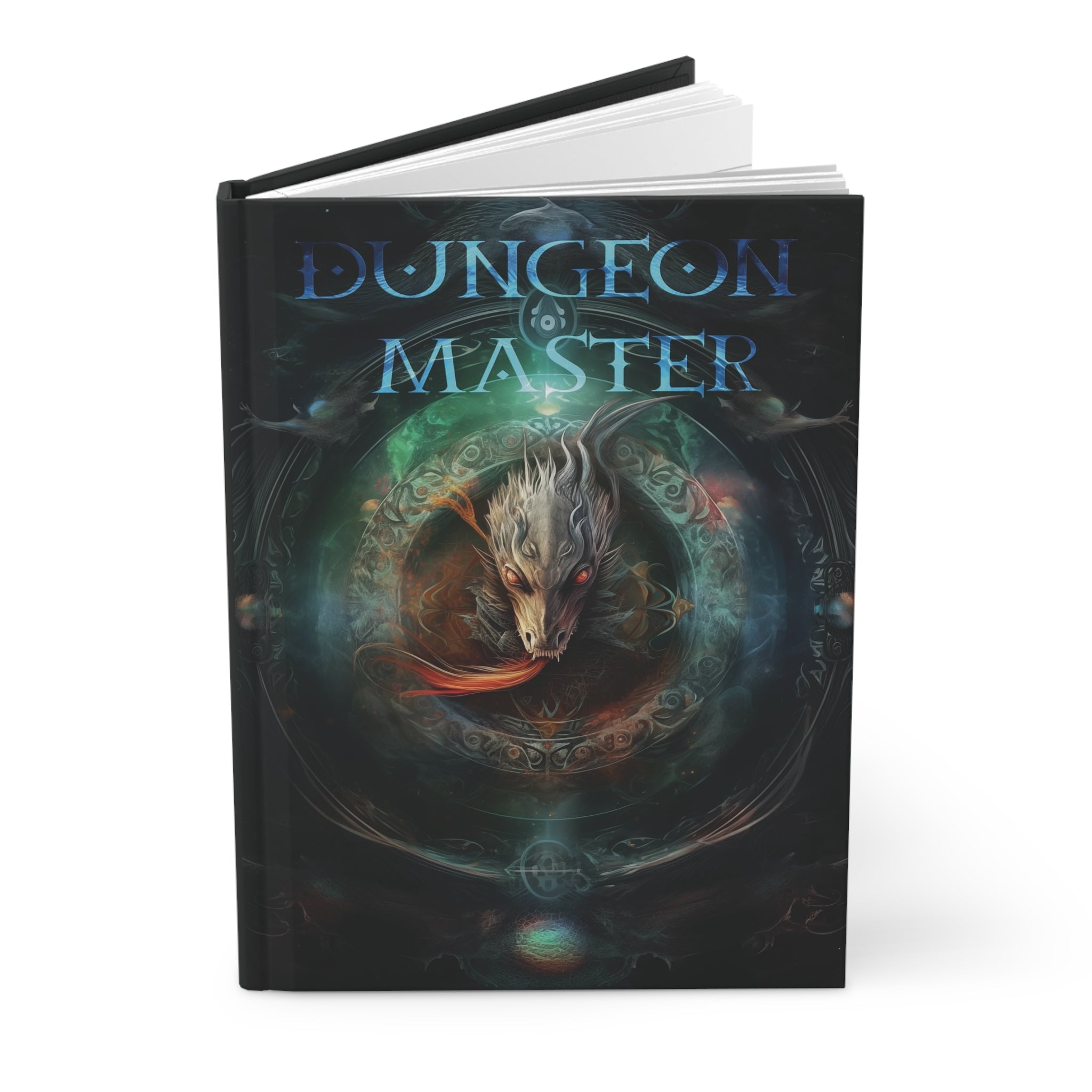 Black Dragon Dungeon Master Fantasy lover Notebook perfect companion for D&D - FNKY ROOSTER DESIGNS