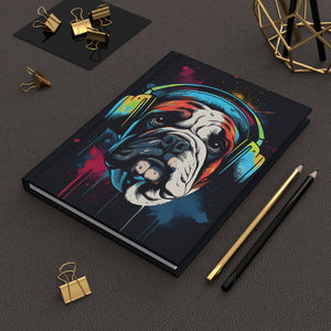Bulldog Blitz Street Art Hardcover Journal (Back to School / Gratitude / Manifesting Journal) - FNKY ROOSTER DESIGNS