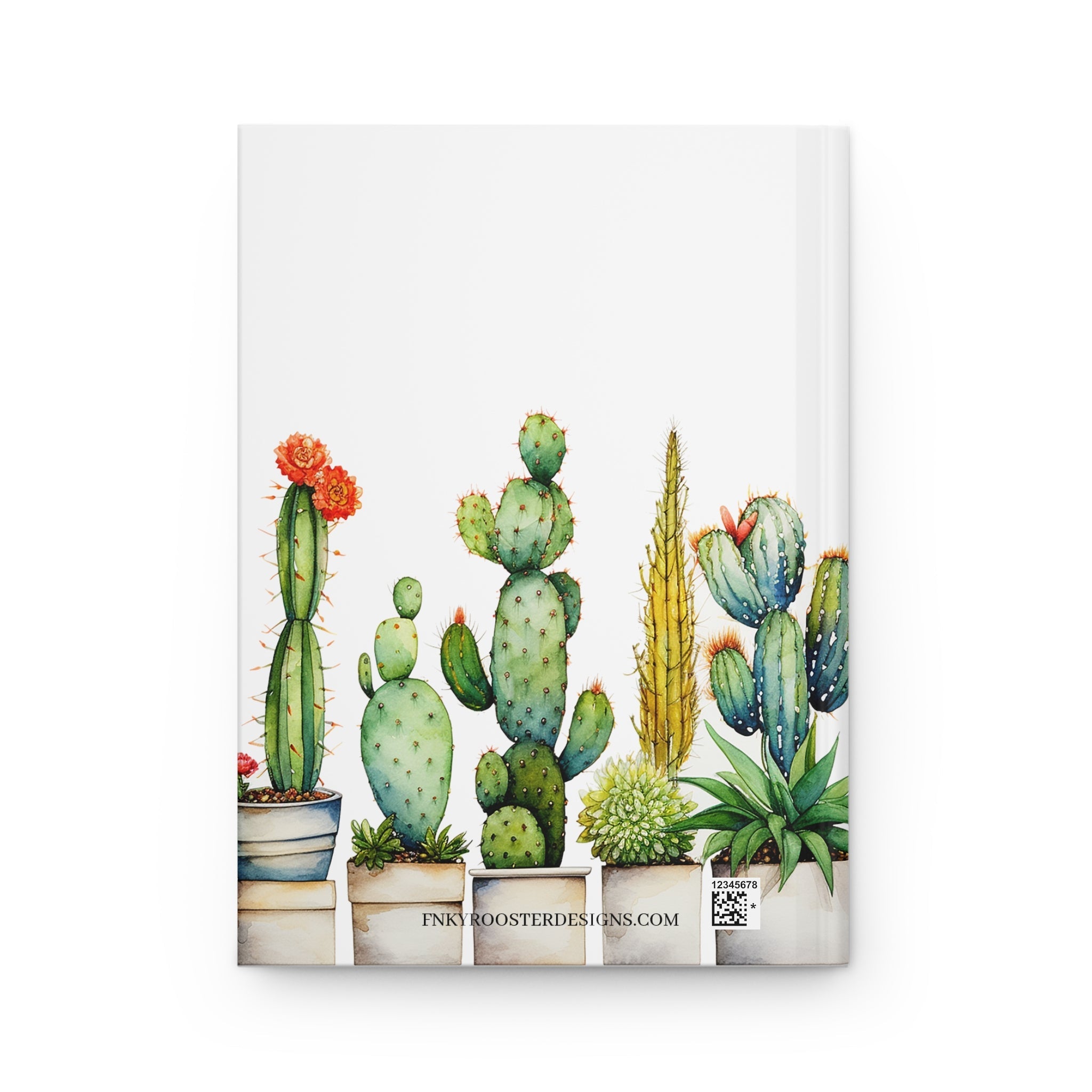 Cactus Hardcover Journal (Back to School / Gratitude / Manifesting Journal) - FNKY ROOSTER DESIGNS