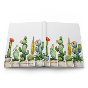 Cactus Hardcover Journal (Back to School / Gratitude / Manifesting Journal) - FNKY ROOSTER DESIGNS